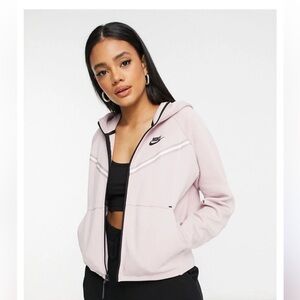 Nike Tech Light Pink Hoodie with Black Logo . size small